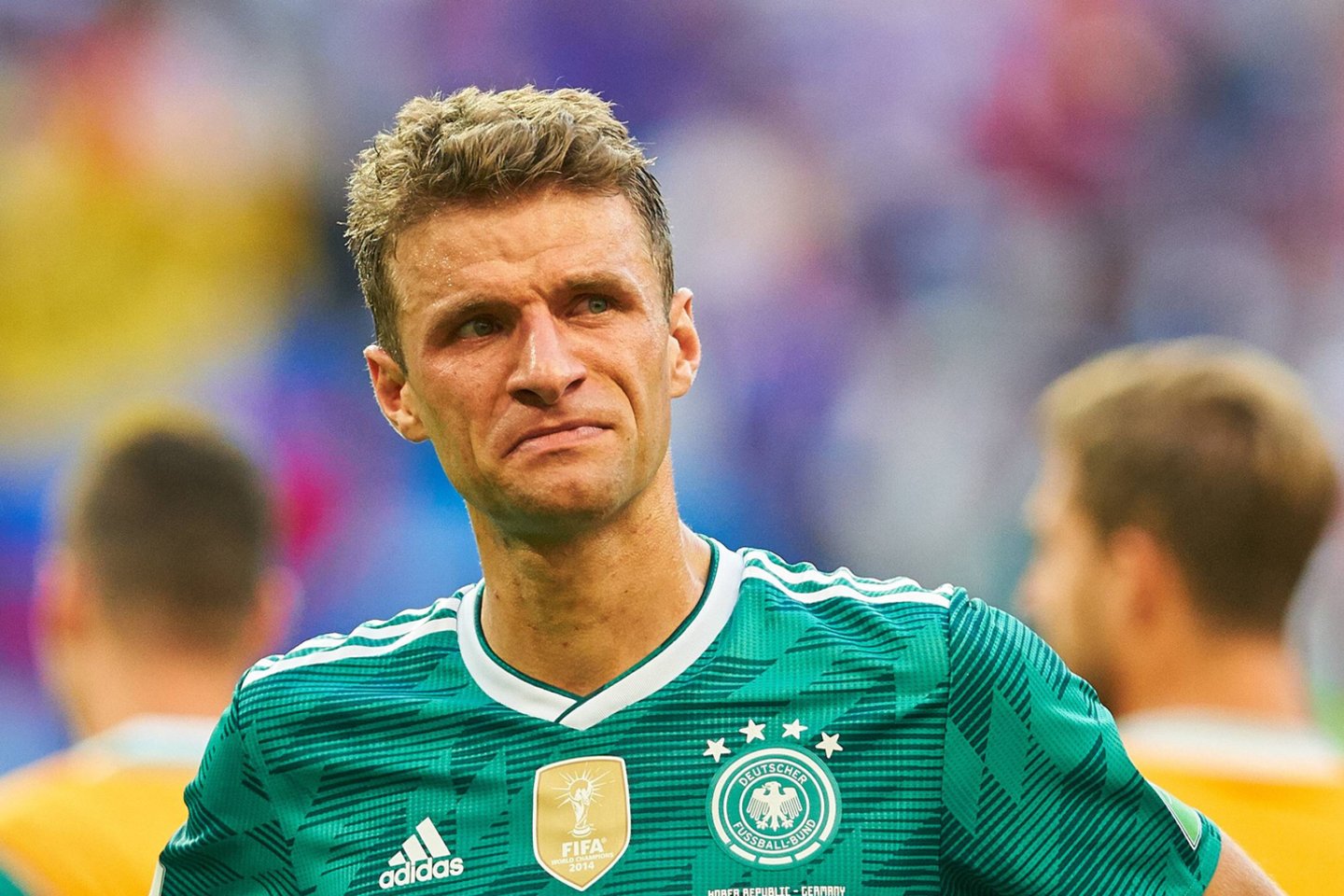  Planetos čempionų titulą gynę Vokietijos futbolininkai Rusijoje patyrė fiasko. <br> Scanpix nuotr.