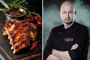 Kepdamas kepsnius grilio guru nepraleidžia vieno svarbaus dalyko