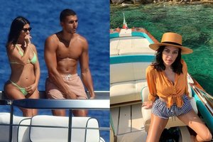 Kourtney Kardashian su savo berniuku-žaisliuku lepinasi prabangiomis atostogomis Italijoje