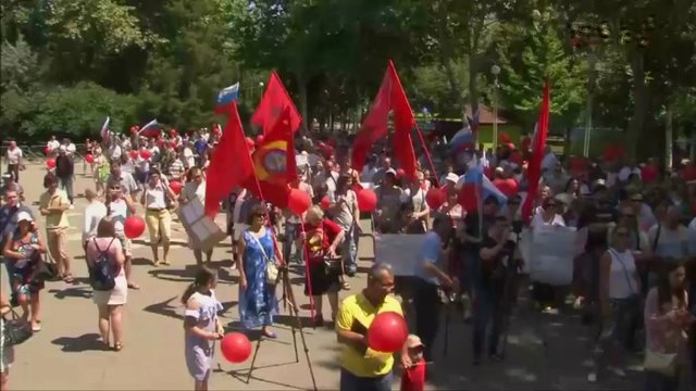 Rusijos gyventojai išėjo į gatves: protestuoja prieš pavojingą pensijų reformą