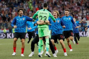 Vartininko D. Subašičiaus reakcija baudinių serijoje išvedė Kroatiją į ketvirtfinalį