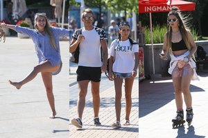 Saulėtas Palangos gatvės stilius: poilsiautojų šypsenos ir įdegusios kojos