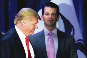 Nuo Donaldo Trumpo skandalų jo sūnus slėpėsi Rytų Europos giriose