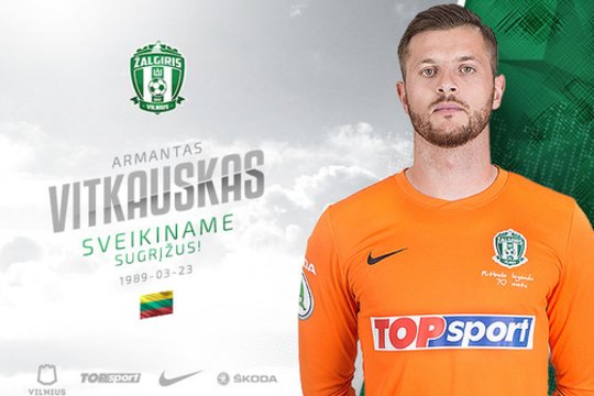 Vilniaus „Žalgirio“ ekipa susigrąžino patyrusį vartų sargą