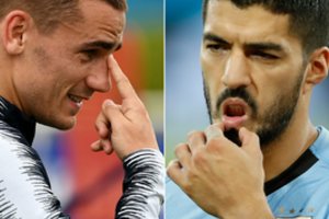 Prancūzų ir urugvajiečių susirėmimuose raudonų kortelių daugiau nei įvarčių