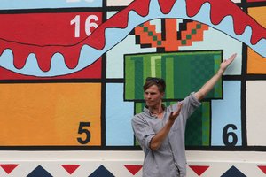 Marijampolės galerija po atviru dangumi praturtėjo naujais paveikslais