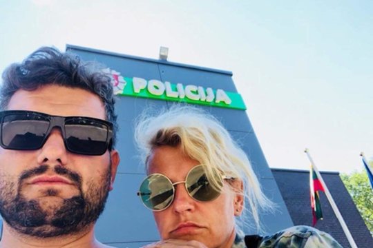 Palangoje pavogtas prodiuserių Lauros Paukštės ir Dominyko Kubiliaus automobilis