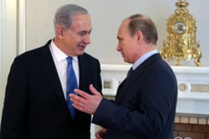 B. Netanyahu su V. Putinu aptars palestiniečių ir Izraelio konfliktą bei padėtį Sirijoje