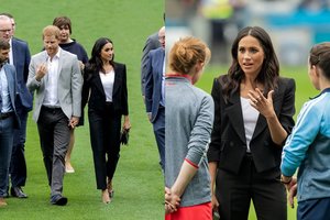 Oficialiam susitikimui Meghan Markle pasirinko netikėtą įvaizdį