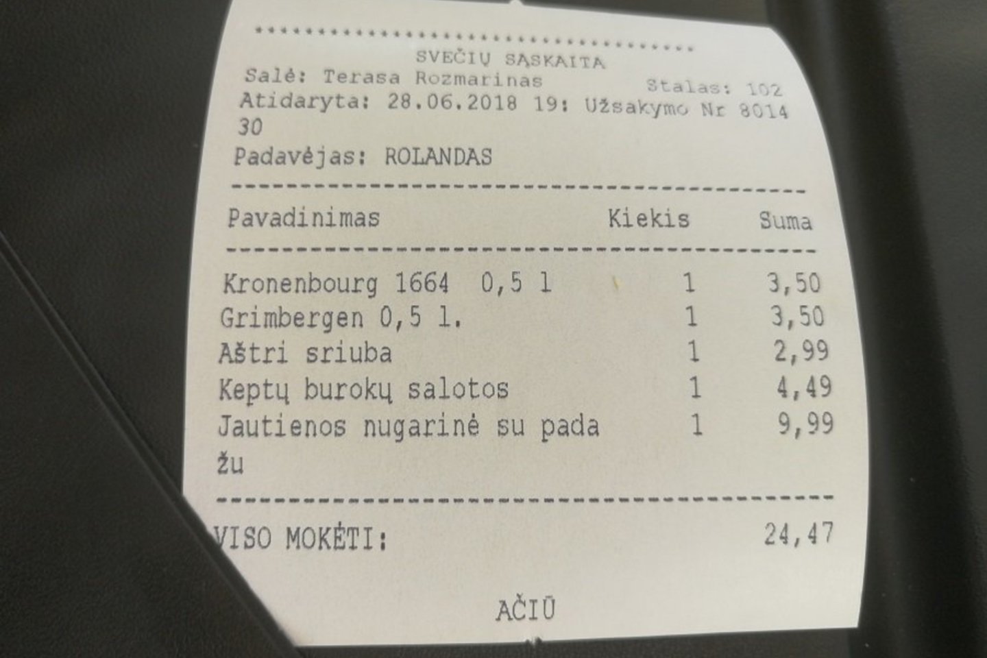  Restoranas „Miglos“ Kaune.<br> Nuotr. iš „Riebus katinas“.