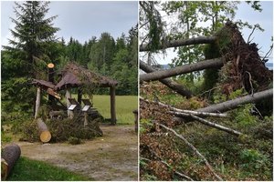 Po audros Plateliuose užfiksuoti negailestingos stichijos padariniai