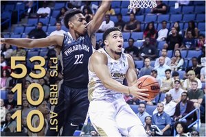 LiAngelo Ballas tėvo įkurtos lygos debiuto rungtynėse pelnė 53 taškus