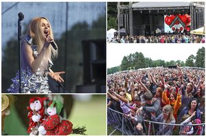 Žagarės vyšnių festivalis: suplūdo tūkstantinė lietaus neišsigandusi minia