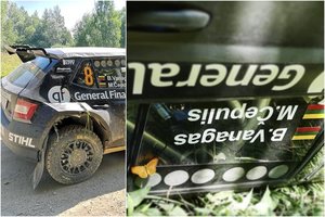 13-ajame greičio ruože apsivertęs Benediktas Vanagas nebaigė Estijos ralio