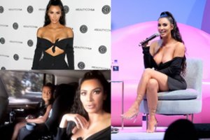 Kim Kardashian gerbėjus stebino provokuojančiu deriniu: apnuogino krūtis
