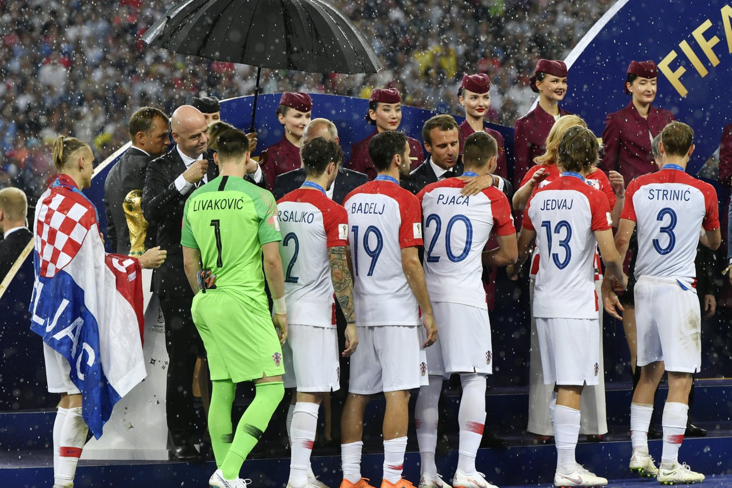 Kroatų iškovotas sidabras per daug nenuliūdino.<br> AP nuotr.