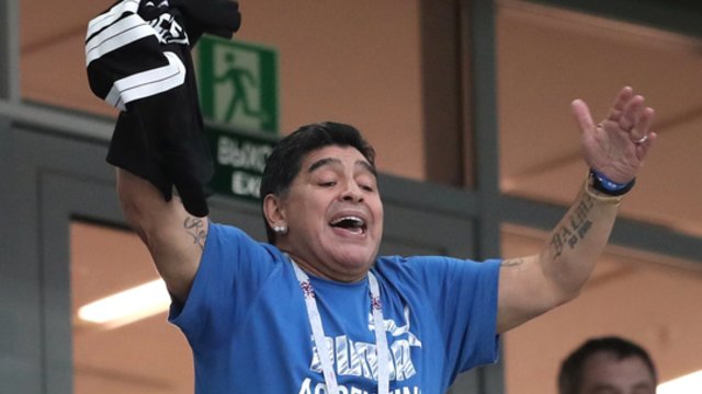 Diego Maradona pradeda darbą Baltarusijoje