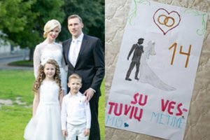 Vestuvių metinių rytą Ingos ir Aivaro Stumbrų namuose – vaikų staigmena