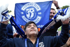 Diego Maradonos šou Baltarusijoje: „Jei baigsiu karjerą, liksiu gyventi Breste“