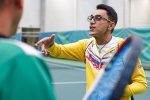 Italijos tenisininkai žaidimo paslapčių semiasi Vilniuje