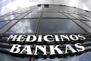 Medicinos banko grynasis pelnas šių metų pirmąjį pusmetį augo 65 proc.