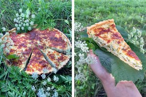 Vasariška, lengva ir gaivu: prancūziškas pyragas su cukinijomis ir varške