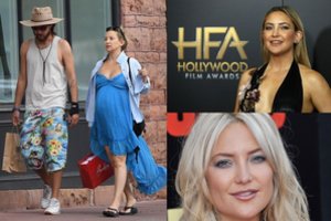 Nėštukę Kate Hudson sunku atpažinti: natūralumas ją puošia