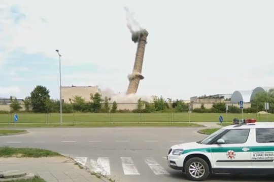 Mažeikiuose nuaidėjo galingas sprogimas – reginį stebėjo būrys žmonių