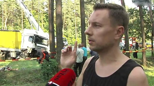 Tragiškos avarijos Vilniuje liudininkas papasakojo įvykio aplinkybes