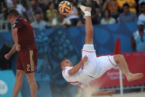 Lietuvos paplūdimio futbolo rinktinė pralaimėjo graikams