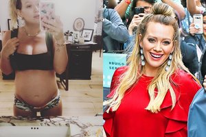 Besilaukianti Hilary Duff sunkų nėštumo laikotarpį palygino su pragaru
