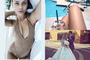 Alos Pugačiovos anūkas su žmona popierines vestuves sutinka pasakiškai