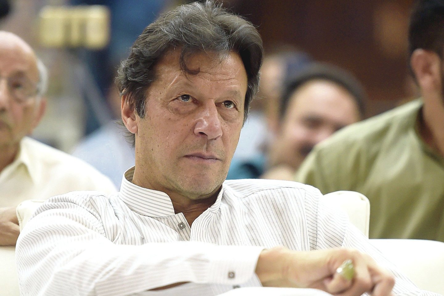 Anksčiau pleibojaus įvaizdį turėjęs I.Khanas dabar Pakistaną žada valdyti kaip religingas populistas.<br>AFP/„Scanpix“ nuotr.