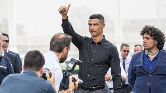 Cristiano Ronaldo skirta milijoninė bauda