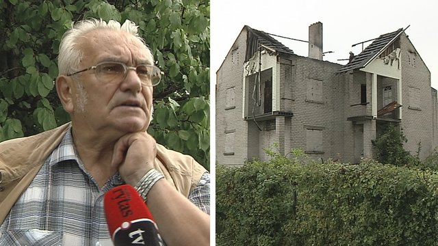 Namo savininkas papasakojo, kaip per liūtį Vilniuje žaibas sukėlė gaisrą