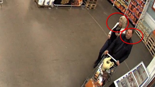 Parduotuvėje užfiksuoto vyro ir moters ieško policija, prašo visuomenės pagalbos