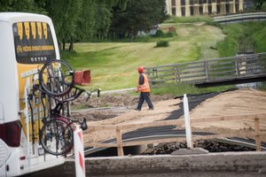 Palangiškį supykdė daroma tvarka – į kivirčą su darbininku įsikišo pašaliniai