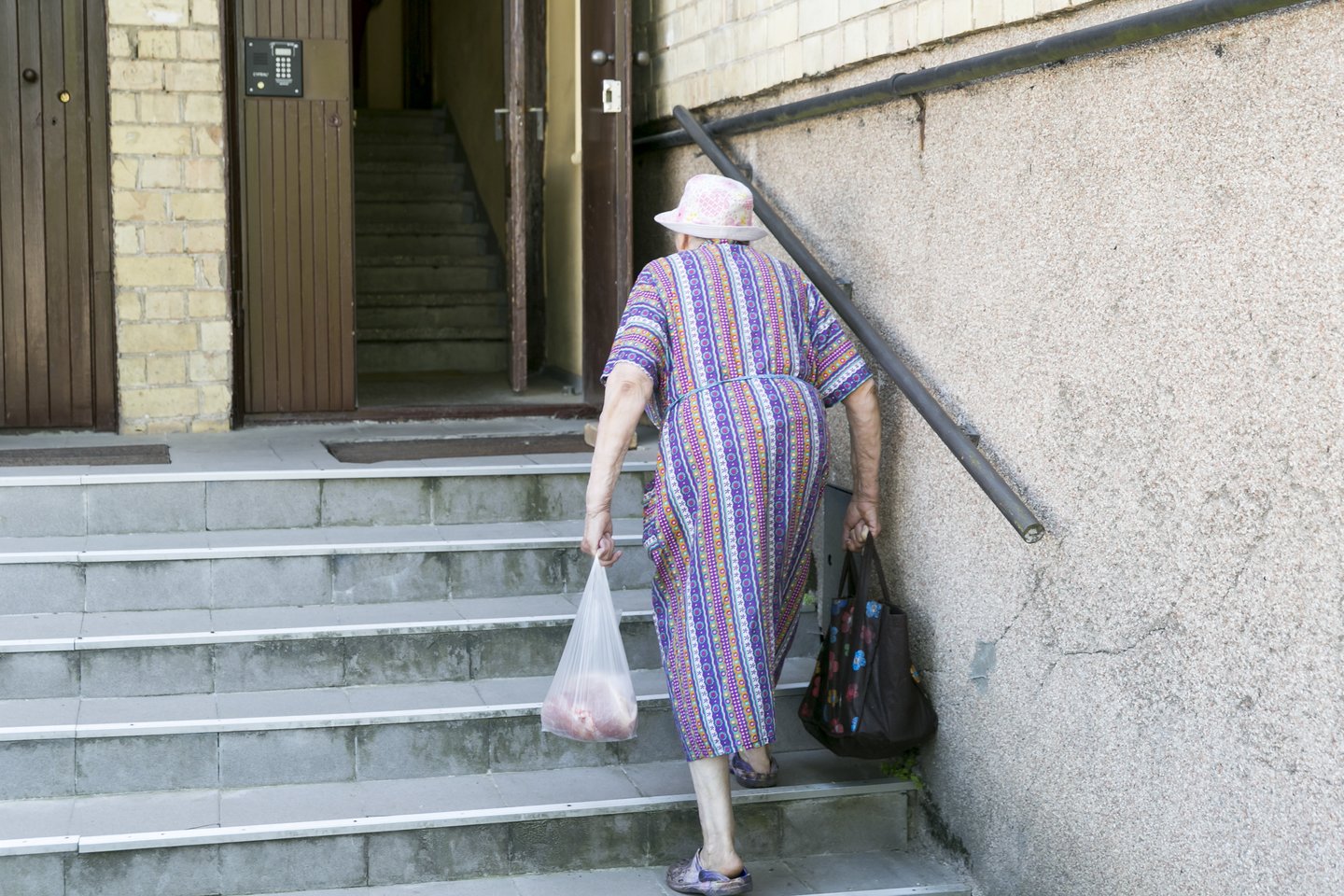 Vairuotojas nepastebėjo senolės.