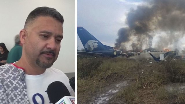 Liudininkas papasakojo, kaip Meksikoje nukrito vos pakilęs lėktuvas