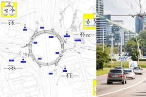 Vairuotojams – didelė permaina Vilniuje: per Edukologijos žiedą reiks važiuoti kitaip