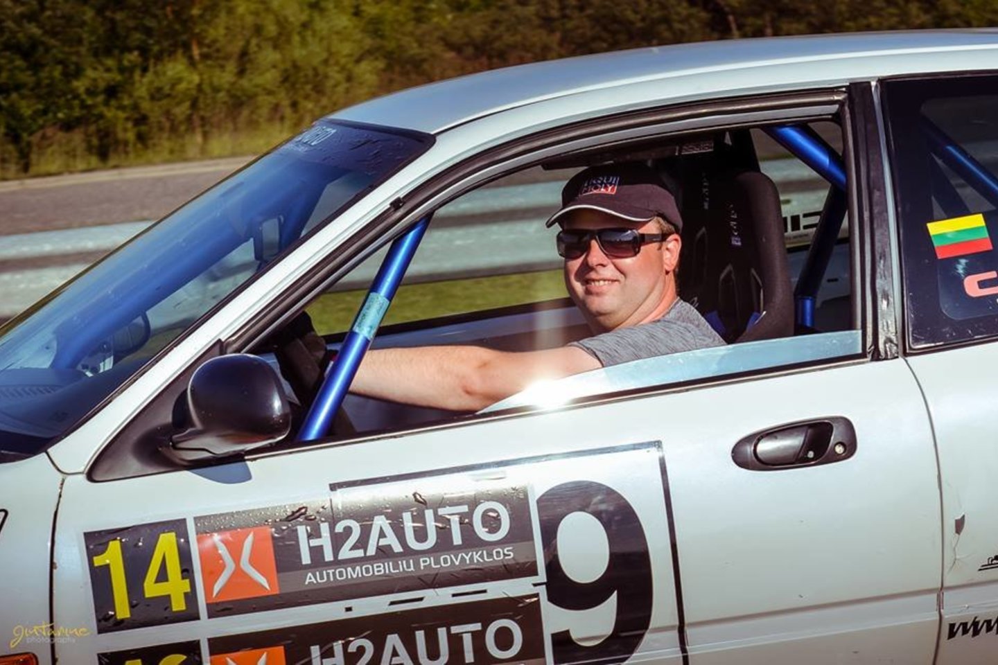  Palangoje vykusio „H2auto“ greituminio slalomo čempionato etapo akimirkos.<br> Gintarinė Photography nuotr.