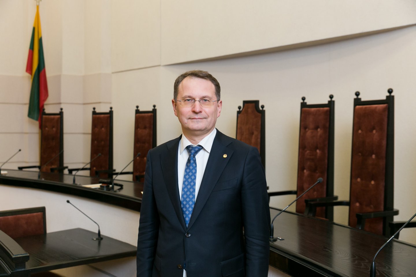 Konstitucinio Teismo pirmininkas D.Žalimas teigė, kad Rusijos Konstitucinio Teismo teisėjus į juodąjį sąrašą įtraukusi Lietuva elgėsi nuosekliai.<br>T.Bauro nuotr.