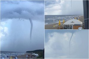 Poilsiautojai pajūryje išvydo išskirtinį vaizdą danguje: šis reiškinys dar kartosis