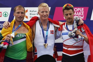 Irkluotojas M. Griškonis Europos čempionate iškovojo sidabro medalį