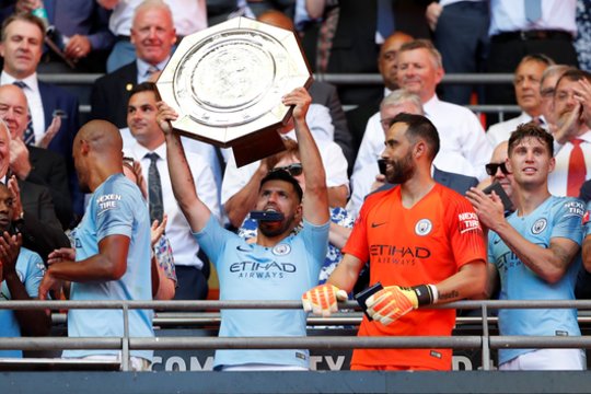 Anglijos futbolo milžinų dvikovoje dėl Supertaurės „Man City“ įveikė „Chelsea“ ekipą