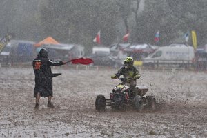 Motokroso varžybas Panevėžyje pakoregavo gamtos stichija