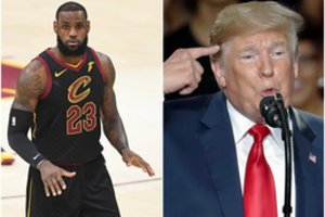 Donaldas Trumpas NBA žvaigždę LeBroną Jamesą pavadino buku žmogumi