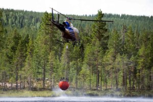 Švedijoje dėl didelio gaisro evakuoti vienos salos gyventojai