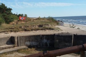 Vaikštinėdami Girulių paplūdimyje poilsiautojai net sustingo nuo vaizdo