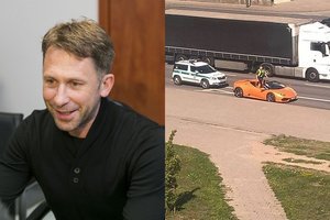 Neblaivus prie vairo sustabdytas E. Dragūnas metams atsisveikins su vairuotojo pažymėjimu